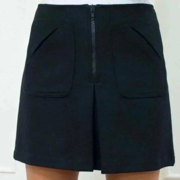 NWOT GAP Virgin Wool Mini Skirt W/ Front Half Zipper SIZE 10 - Picture 9 of 9